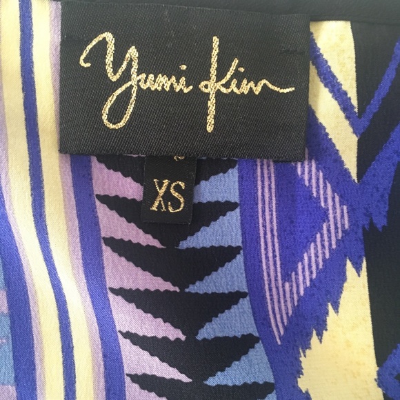 Yumi Kim Printed Silk Top - Picture 2 of 3